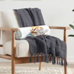 - RealHomes Özel Tasarımlı Dijital Baskılı İç Dolgulu Fermuarlı Silindir Yastık - Realhomes Beyaz Zeminde Mavi Ve Turuncu Yaprak Desenli İç Dolgulu Süet Silindir Yastık Kırlent - Bel Yastığı Realhomes