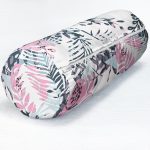 - RealHomes Özel Tasarımlı Dijital Baskılı İç Dolgulu Fermuarlı Silindir Yastık - Realhomes Sulu Boya Yaprak Motifli Dekoratif Dijital Baskılı İç Dolgulu Yumuşak Silindir Form Yastık Kırlent Realhomes