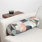 - RealHomes Özel Tasarımlı Dijital Baskılı İç Dolgulu Fermuarlı Silindir Yastık - Realhomes Dekoratif Mermer Desenli Dijital Baskılı İç Dolgulu - Fermuarlı Süet Silindir Daire Yastık Kırlent Realhomes