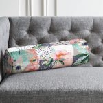 - RealHomes Özel Tasarımlı Dijital Baskılı İç Dolgulu Fermuarlı Silindir Yastık - Realhomes Geometrik Şekillerde Gül Motifli Özel Tasarım İç Dolgulu Yumuşak Silindir Form Yastık Kırlent Realhomes