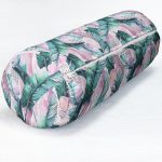 - RealHomes Özel Tasarımlı Dijital Baskılı İç Dolgulu Fermuarlı Silindir Yastık - Realhomes  Yaz Partisi Tropik Çiçek Motifli İç Dolgulu Süet Silindir Yastık Kırlent - Bel Yastığı Realhomes