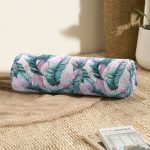 - RealHomes Özel Tasarımlı Dijital Baskılı İç Dolgulu Fermuarlı Silindir Yastık - Realhomes  Yaz Partisi Tropik Çiçek Motifli İç Dolgulu Süet Silindir Yastık Kırlent - Bel Yastığı Realhomes