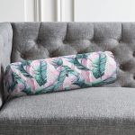 - RealHomes Özel Tasarımlı Dijital Baskılı İç Dolgulu Fermuarlı Silindir Yastık - Realhomes  Yaz Partisi Tropik Çiçek Motifli İç Dolgulu Süet Silindir Yastık Kırlent - Bel Yastığı Realhomes