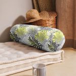 - RealHomes Özel Tasarımlı Dijital Baskılı İç Dolgulu Fermuarlı Silindir Yastık - Realhomes Sarı Yapraklar Üzerinde Nokta Tasarımlı İç Dolgulu - Fermuarlı Süet Silindir Rulo Yastık Kırlent Realhomes