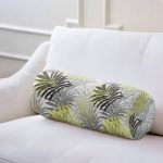 - RealHomes Özel Tasarımlı Dijital Baskılı İç Dolgulu Fermuarlı Silindir Yastık - Realhomes Sarı Yapraklar Üzerinde Nokta Tasarımlı İç Dolgulu - Fermuarlı Süet Silindir Rulo Yastık Kırlent Realhomes