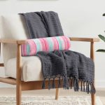 - RealHomes Özel Tasarımlı Dijital Baskılı İç Dolgulu Fermuarlı Silindir Yastık - Realhomes Pembe Mavi Düz Çizgiler Özel Tasarım İç Dolgulu Fermuarlı Çok Amaçlı Silindir Yastık Kırlent Realhomes