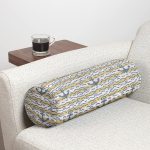 - RealHomes Özel Tasarımlı Dijital Baskılı İç Dolgulu Fermuarlı Silindir Yastık - Realhomes Denizci Motifli Çapa Desenli Dekoratif İç Dolgulu Süet Silindir Yastık Kırlent - Bel Yastığı Realhomes