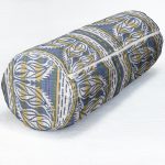 - RealHomes Özel Tasarımlı Dijital Baskılı İç Dolgulu Fermuarlı Silindir Yastık - Realhomes  Kot Zeminli Düz Çizgili Yaprak Motifli İç Dolgulu Yumuşak Silindir Form Yastık Kırlent Realhomes