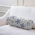 - RealHomes Özel Tasarımlı Dijital Baskılı İç Dolgulu Fermuarlı Silindir Yastık - Realhomes Gri Kot Zemin Üzerinde Kristal Taneleri Motifli İç Dolgulu Süet Silindir Yastık Kırlent - Bel Yastığı Realhomes