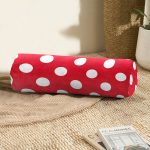 - RealHomes Özel Tasarımlı Dijital Baskılı İç Dolgulu Fermuarlı Silindir Yastık - Realhomes Puantiyeli Dijital Baskılı Dekoratif İç Dolgulu Fermuarlı Çok Amaçlı Silindir Yastık Kırlent Realhomes