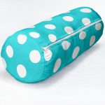 - RealHomes Özel Tasarımlı Dijital Baskılı İç Dolgulu Fermuarlı Silindir Yastık - Realhomes Puantiyeli Dijital Baskılı Dekoratif İç Dolgulu Fermuarlı Çok Amaçlı Silindir Yastık Kırlent Realhomes