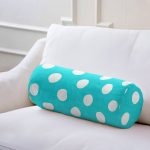 - RealHomes Özel Tasarımlı Dijital Baskılı İç Dolgulu Fermuarlı Silindir Yastık - Realhomes Puantiyeli Dijital Baskılı Dekoratif İç Dolgulu Fermuarlı Çok Amaçlı Silindir Yastık Kırlent Realhomes