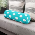 - RealHomes Özel Tasarımlı Dijital Baskılı İç Dolgulu Fermuarlı Silindir Yastık - Realhomes Puantiyeli Dijital Baskılı Dekoratif İç Dolgulu Fermuarlı Çok Amaçlı Silindir Yastık Kırlent Realhomes