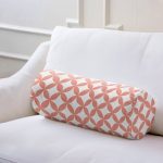 Dairesel Geometrik Dijital Baskılı Dekoratif İç Dolgulu - Fermuarlı Süet Silindir Rulo Yastık Kırlent Realhomes