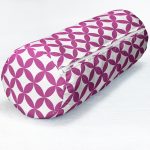 Mor Dairesel Geometrik Dijital Baskılı Dekoratif İç Dolgulu Süet Silindir Yastık Kırlent - Bel Yastığı Realhomes