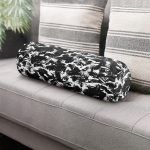 - RealHomes Özel Tasarımlı Dijital Baskılı İç Dolgulu Fermuarlı Silindir Yastık - Realhomes  Beyaz Zeminde Anlamsız Çizgiler Desenli İç Dolgulu - Fermuarlı Süet Silindir Daire Yastık Kırlent Realhomes