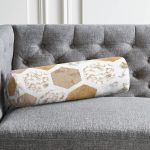 - RealHomes Özel Tasarımlı Dijital Baskılı İç Dolgulu Fermuarlı Silindir Yastık - Realhomes Geometrik Mermer Motifli Dekoratif İç Dolgulu - Fermuarlı Süet Silindir Daire Yastık Kırlent Realhomes