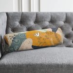 - RealHomes Özel Tasarımlı Dijital Baskılı İç Dolgulu Fermuarlı Silindir Yastık - Realhomes Pembe Zeminli Çiçek Detaylı Özel Tasarım İç Dolgulu - Fermuarlı Süet Silindir Yuvarlak Yastık Kırlent Realhomes