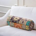 - RealHomes Özel Tasarımlı Dijital Baskılı İç Dolgulu Fermuarlı Silindir Yastık - Realhomes  Etnik Tasarımlı Kareli Özel Tasarımlı Modern İç Dolgulu - Fermuarlı Süet Silindir Yuvarlak Yastık Kırlent Realhomes