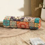 - RealHomes Özel Tasarımlı Dijital Baskılı İç Dolgulu Fermuarlı Silindir Yastık - Realhomes  Etnik Tasarımlı Kareli Özel Tasarımlı Modern İç Dolgulu - Fermuarlı Süet Silindir Yuvarlak Yastık Kırlent Realhomes