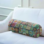 - RealHomes Özel Tasarımlı Dijital Baskılı İç Dolgulu Fermuarlı Silindir Yastık - Realhomes Soft Renkli Kareli Özel Tasarımlı Dijital Baskılı İç Dolgulu - Fermuarlı Süet Silindir Yuvarlak Yastık Kırlent Realhomes