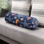 - RealHomes Özel Tasarımlı Dijital Baskılı İç Dolgulu Fermuarlı Silindir Yastık - Realhomes  Deniz Yıldızı Deniz Atı Özel Tasarımlı Dijital Baskılı İç Dolgulu - Fermuarlı Süet Silindir Rulo Yastık Kırlent Realhomes