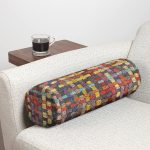 - RealHomes Özel Tasarımlı Dijital Baskılı İç Dolgulu Fermuarlı Silindir Yastık - Realhomes  Renkli Hasır Tasarımlı Dijital Baskılı Modern İç Dolgulu - Fermuarlı Süet Silindir Yuvarlak Yastık Kırlent Realhomes