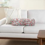 - RealHomes Özel Tasarımlı Dijital Baskılı İç Dolgulu Fermuarlı Silindir Yastık - Realhomes Siyah Beyaz Çizgili Kalp Detaylı Dekoratif İç Dolgulu Fermuarlı Çok Amaçlı Silindir Yastık Kırlent Realhomes