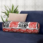 - RealHomes Özel Tasarımlı Dijital Baskılı İç Dolgulu Fermuarlı Silindir Yastık - Realhomes Etnik Hint Motifleri Dijital Baskılı Modern İç Dolgulu - Fermuarlı Süet Silindir Yuvarlak Yastık Kırlent Realhomes