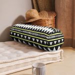 - RealHomes Özel Tasarımlı Dijital Baskılı İç Dolgulu Fermuarlı Silindir Yastık - Realhomes  Etnik İskandinav Motifli Özel Tasarım Modern İç Dolgulu - Fermuarlı Süet Silindir Rulo Yastık Kırlent Realhomes