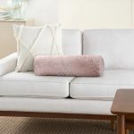 Simli Yüzey İllüstrasyon Dijital Baskılı Dekoratif İç Dolgulu - Fermuarlı Süet Silindir Daire Yastık Kırlent Realhomes