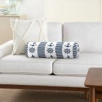 - RealHomes Özel Tasarımlı Dijital Baskılı İç Dolgulu Fermuarlı Silindir Yastık - Realhomes  Lacivert Denizci Motifleri Dijital Baskılı İç Dolgulu - Fermuarlı Süet Silindir Yuvarlak Yastık Kırlent Realhomes