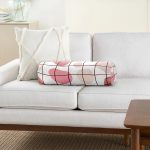 - RealHomes Özel Tasarımlı Dijital Baskılı İç Dolgulu Fermuarlı Silindir Yastık - Realhomes Renkli Bohem Zeminli Kare Çizgiler Dijital Baskılı Modern İç Dolgulu Fermuarlı Çok Amaçlı Silindir Yastık Kırlent Realhomes