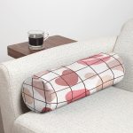 - RealHomes Özel Tasarımlı Dijital Baskılı İç Dolgulu Fermuarlı Silindir Yastık - Realhomes Renkli Bohem Zeminli Kare Çizgiler Dijital Baskılı Modern İç Dolgulu Fermuarlı Çok Amaçlı Silindir Yastık Kırlent Realhomes