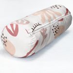 - RealHomes Özel Tasarımlı Dijital Baskılı İç Dolgulu Fermuarlı Silindir Yastık - Realhomes Soyut Zeminli Bohem Motifli Dijital Baskılı Modern İç Dolgulu - Fermuarlı Süet Berjer Silindir Yastık Kırlent Realhomes