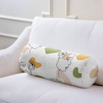 - RealHomes Özel Tasarımlı Dijital Baskılı İç Dolgulu Fermuarlı Silindir Yastık - Realhomes  Beyaz Zeminde Bayan Desenli Dijital Baskılı Modern İç Dolgulu - Fermuarlı Süet Silindir Daire Yastık Kırlent Realhomes