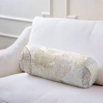 - RealHomes Özel Tasarımlı Dijital Baskılı İç Dolgulu Fermuarlı Silindir Yastık - Realhomes Beyaz Zeminli Soft Renkli Yapraklı Dijital Baskılı Modern İç Dolgulu - Fermuarlı Süet Silindir Yuvarlak Yastık Kırlent Realhomes