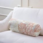 Mavi Zeminli Dümen Ve Halat Desenli Dijital Baskılı Modern İç Dolgulu Yumuşak Silindir Form Yastık Kırlent Realhomes