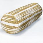 - RealHomes Özel Tasarımlı Dijital Baskılı İç Dolgulu Fermuarlı Silindir Yastık - Realhomes Beyaz Zeminde Gold Renkli Yaprak Desenli Dijital Baskılı Modern İç Dolgulu - Fermuarlı Süet Silindir Daire Yastık Kırlent Realhomes