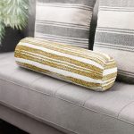 - RealHomes Özel Tasarımlı Dijital Baskılı İç Dolgulu Fermuarlı Silindir Yastık - Realhomes Beyaz Zeminde Gold Renkli Yaprak Desenli Dijital Baskılı Modern İç Dolgulu - Fermuarlı Süet Silindir Daire Yastık Kırlent Realhomes