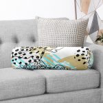 - RealHomes Özel Tasarımlı Dijital Baskılı İç Dolgulu Fermuarlı Silindir Yastık - Realhomes Renkli Zemin Üzerinde Onedraw Çizimli Dijital Baskılı Modern İç Dolgulu Fermuarlı Çok Amaçlı Silindir Yastık Kırlent Realhomes