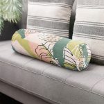 - RealHomes Özel Tasarımlı Dijital Baskılı İç Dolgulu Fermuarlı Silindir Yastık - Realhomes  Pudra Zeminde Soyut Çizim Detaylı Dijital Baskılı Modern İç Dolgulu Fermuarlı Çok Amaçlı Silindir Yastık Kırlent Realhomes