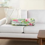 Realhomes Flamingo Desen Dijital Baskılı Modern İç Dolgulu Fermuarlı Çok Amaçlı Silindir Yastık Kırlent Realhomes