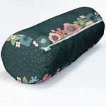- RealHomes Özel Tasarımlı Dijital Baskılı İç Dolgulu Fermuarlı Silindir Yastık - Realhomes Renkli Zemin Üzerinde Çiçek Desenli Dijital Baskılı Modern İç Dolgulu - Fermuarlı Süet Silindir Rulo Yastık Kırlent Realhomes