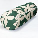 - RealHomes Özel Tasarımlı Dijital Baskılı İç Dolgulu Fermuarlı Silindir Yastık - Realhomes Yeşil Zeminde Yaprak Desenli Dijital Baskılı Modern İç Dolgulu - Fermuarlı Süet Silindir Yuvarlak Yastık Kırlent Realhomes