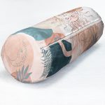 - RealHomes Özel Tasarımlı Dijital Baskılı İç Dolgulu Fermuarlı Silindir Yastık - Realhomes Renkli Zeminde Soyut Çizimli Dijital Baskılı Modern İç Dolgulu Süet Silindir Yastık Kırlent - Bel Yastığı Realhomes