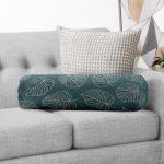 - RealHomes Özel Tasarımlı Dijital Baskılı İç Dolgulu Fermuarlı Silindir Yastık - Realhomes  Siyah Zeminli Gold Çizgili Yaprak Desenli Dijital Baskılı Modern İç Dolgulu - Fermuarlı Süet Berjer Silindir Yastık Kırlent Realhomes