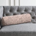 - RealHomes Özel Tasarımlı Dijital Baskılı İç Dolgulu Fermuarlı Silindir Yastık - Realhomes Renkli Zeminli Yaprak Desenli Dijital Baskılı Modern İç Dolgulu Yumuşak Silindir Form Yastık Kırlent Realhomes