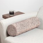 - RealHomes Özel Tasarımlı Dijital Baskılı İç Dolgulu Fermuarlı Silindir Yastık - Realhomes Renkli Zeminli Yaprak Desenli Dijital Baskılı Modern İç Dolgulu Yumuşak Silindir Form Yastık Kırlent Realhomes