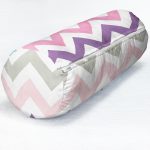 - RealHomes Özel Tasarımlı Dijital Baskılı İç Dolgulu Fermuarlı Silindir Yastık - Realhomes Zikzak Desen Dijital Baskılı Dekoratif İç Dolgulu Fermuarlı Çok Amaçlı Silindir Yastık Kırlent Realhomes